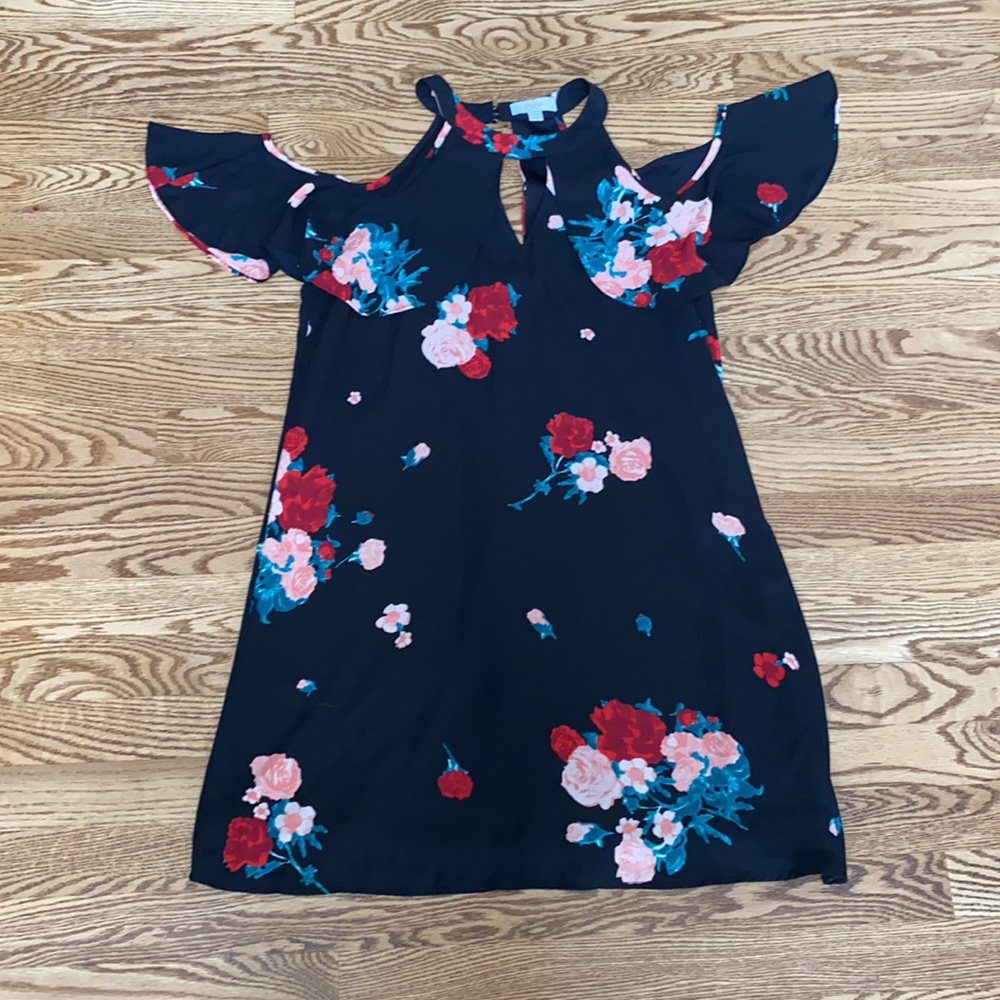 Candies Black dress with floral pattern